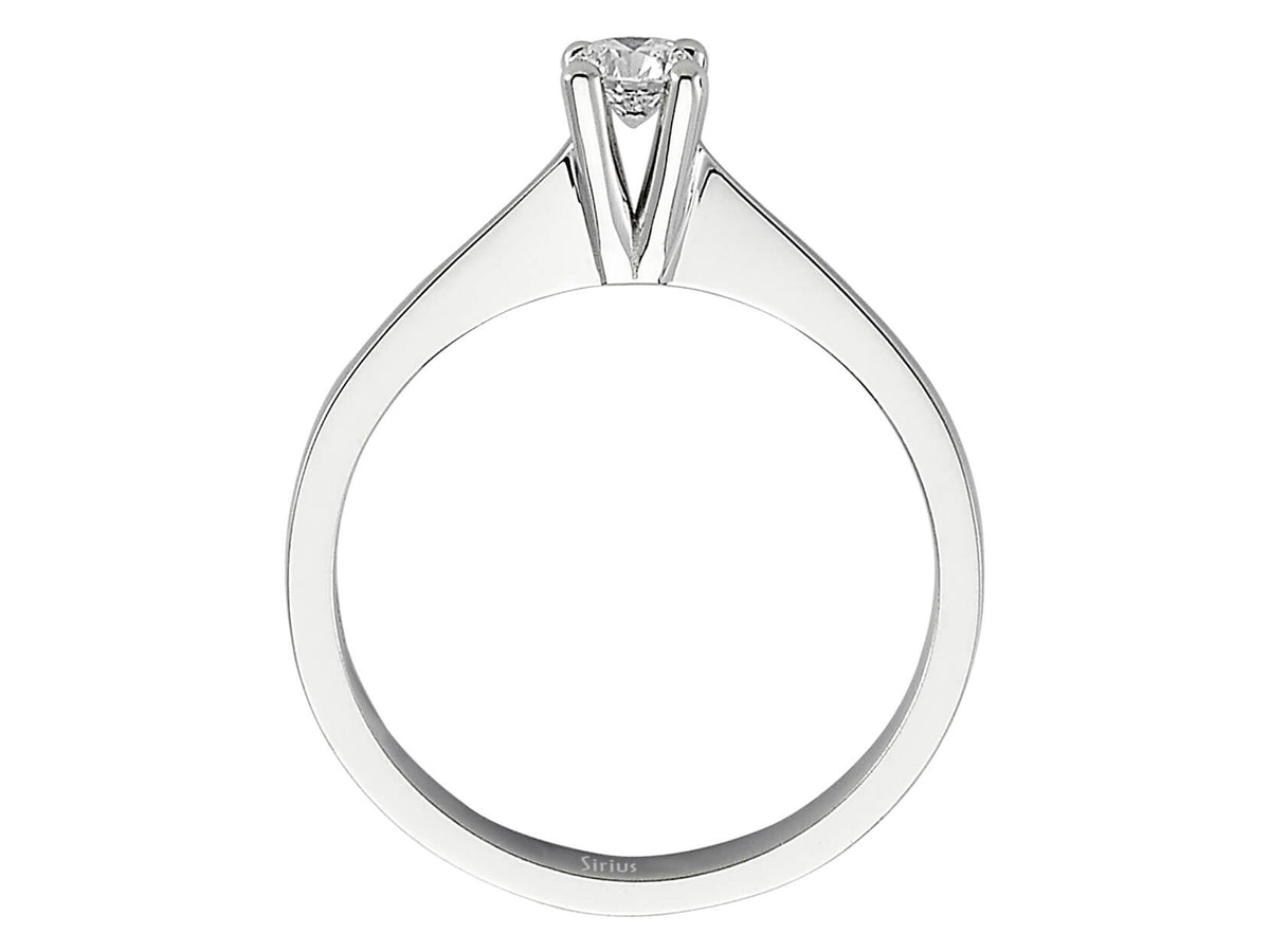 0,20 Carat Diamant Solitär Ring - handgefertigter Diamantschmuck aus Feingold | Sirius Diamant
