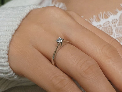 0.20 carat diamond solitaire ring