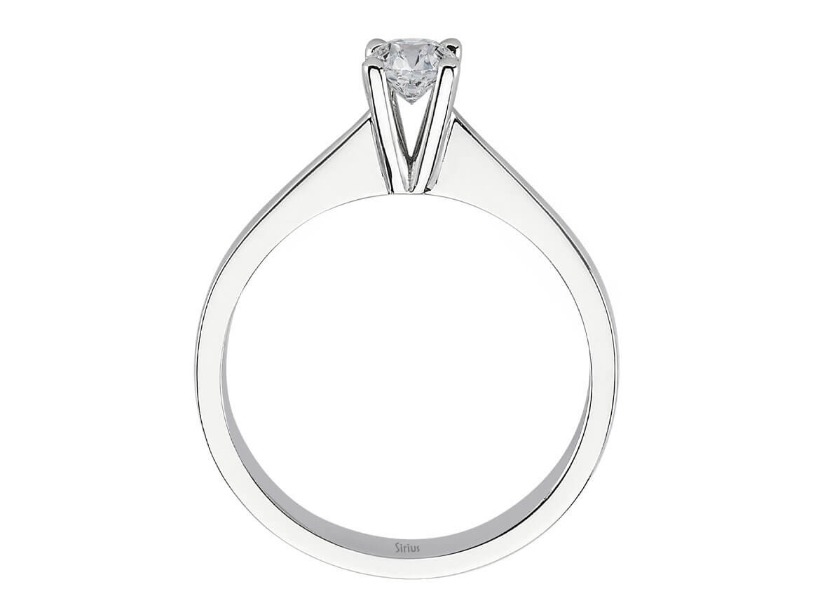 E Farbe 0,30 Carat Diamant Solitär Ring - handgefertigter Diamantschmuck aus Feingold | Sirius Diamant