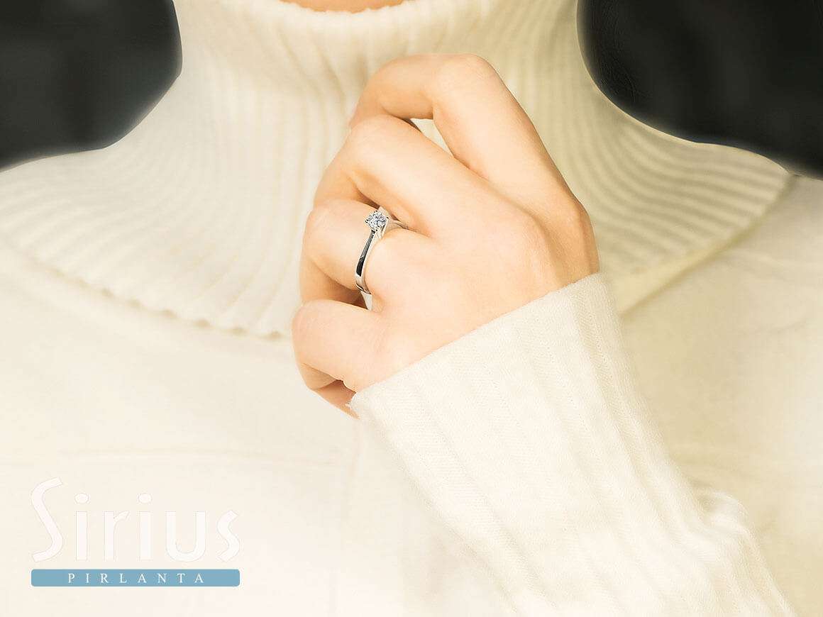 E Color 0.30 Carat Diamond Solitaire Ring
