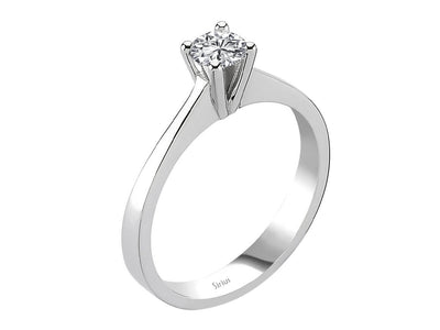 E Color 0.30 Carat Diamond Solitaire Ring
