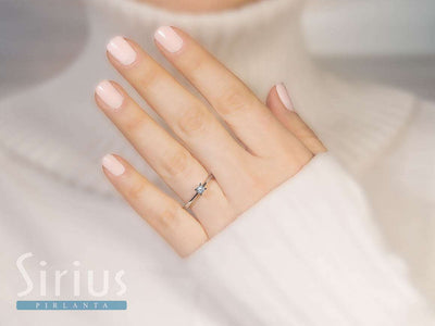 G Color 0.15 Carat Diamond Solitaire Ring