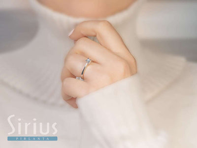 G Color 0.15 Carat Diamond Solitaire Ring