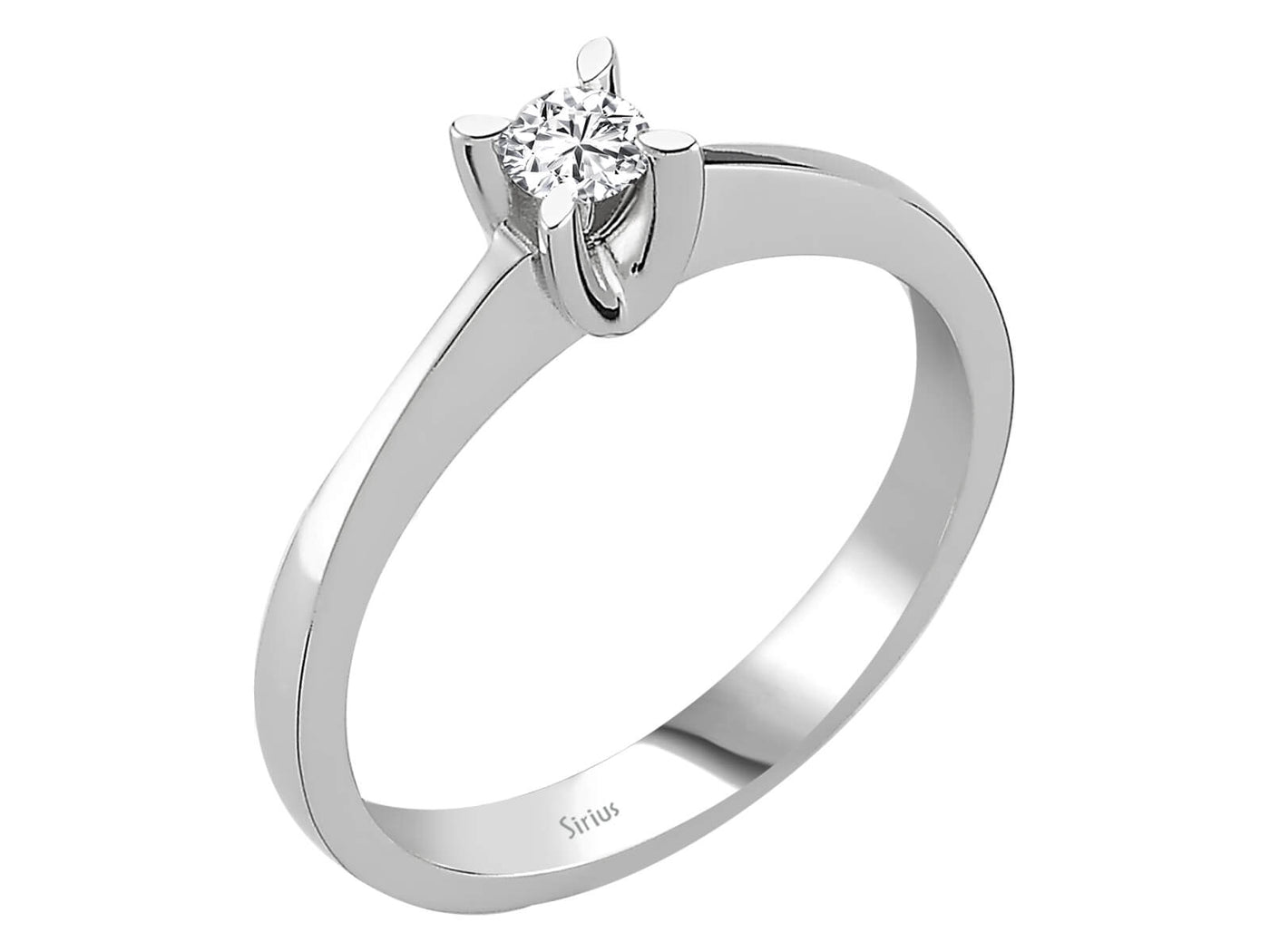 G Color 0.15 Carat Diamond Solitaire Ring