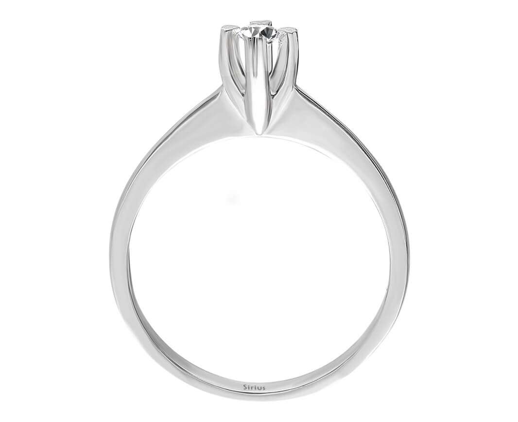 0,09 Carat Diamant Solitär Ring - handgefertigter Diamantschmuck aus Feingold | Sirius Diamant