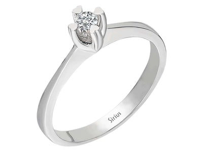 0.09 carat diamond solitaire ring
