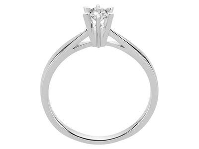 0.21 carat diamond solitaire ring