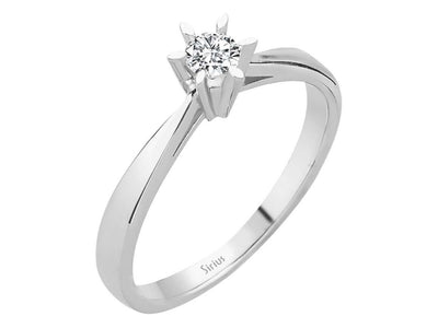 0.21 carat diamond solitaire ring