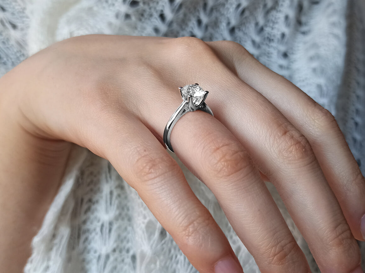 1.50 carat diamond solitaire ring