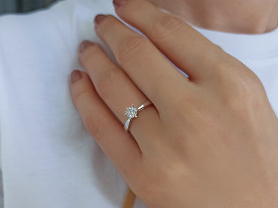 0.40 carat diamond solitaire ring