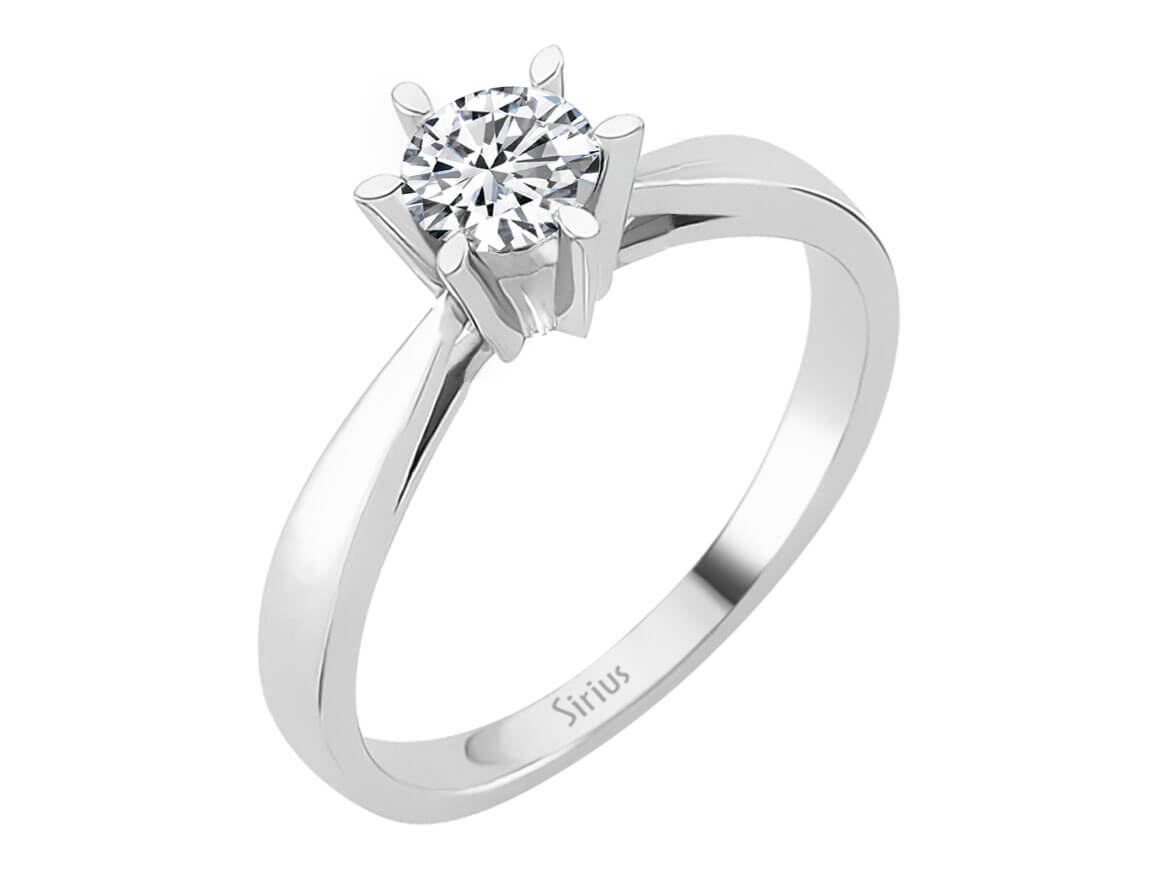 0,40 Carat Diamant Solitär Ring - handgefertigter Diamantschmuck aus Feingold | Sirius Diamant