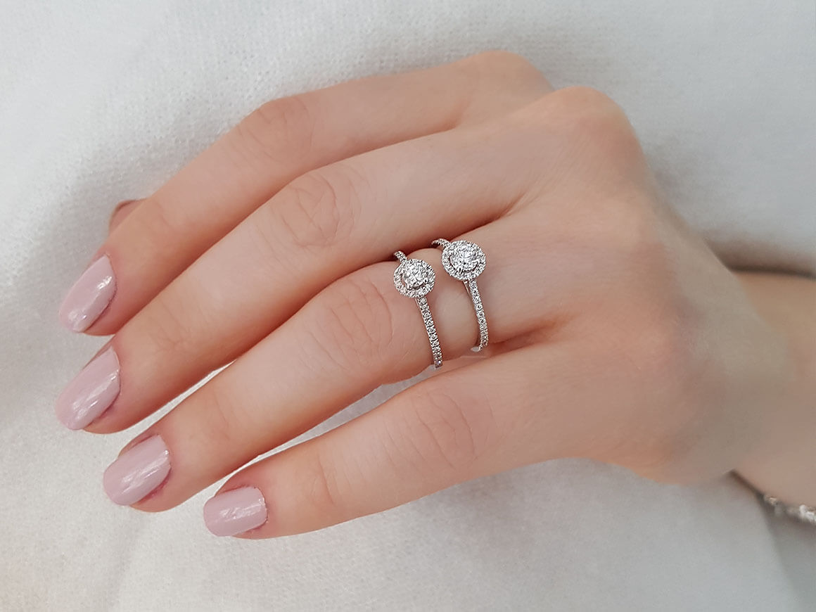 F Color 0.25 Carat Diamond Solitaire Ring