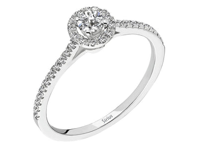 F Color 0.25 Carat Diamond Solitaire Ring