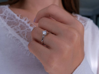 G Color 0.50 Carat Diamond Solitaire Ring