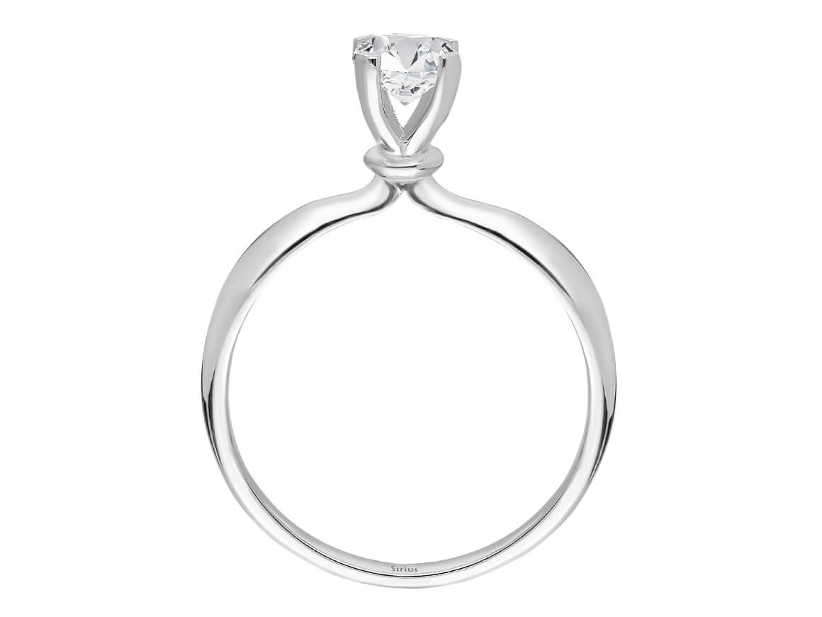 0,50 Carat Diamant Solitärring - handgefertigter Diamantschmuck aus Feingold | Sirius Diamant