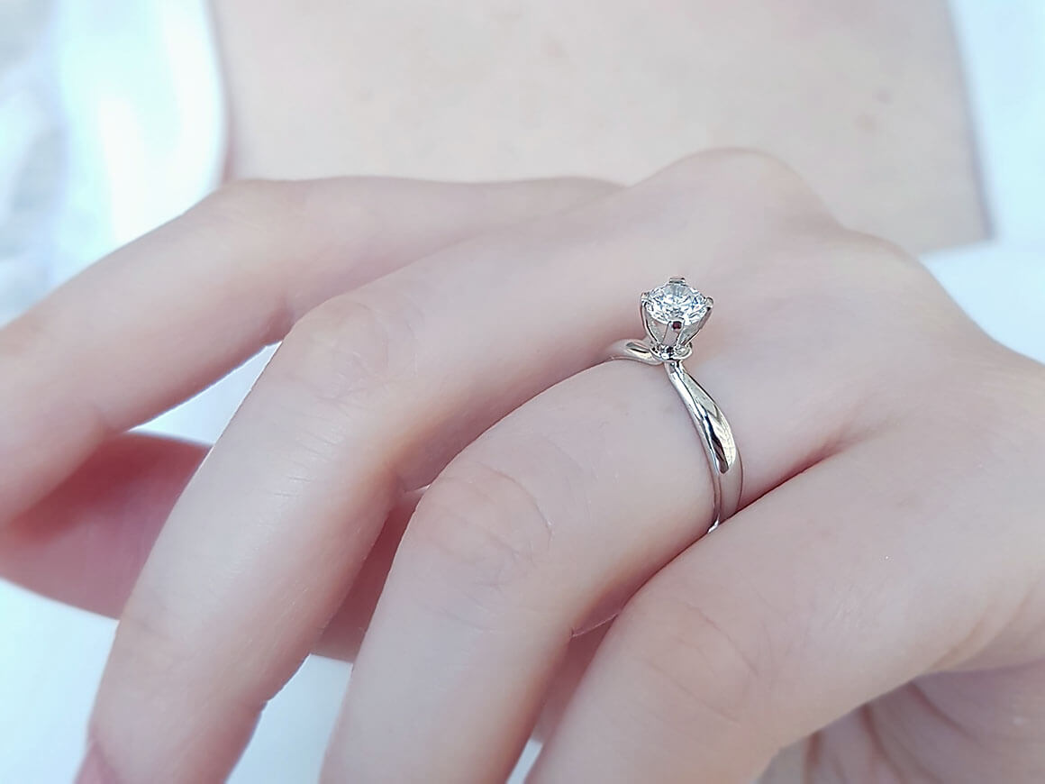 0.50 carat diamond solitaire ring