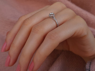 1.08 total carat diamond solitaire ring