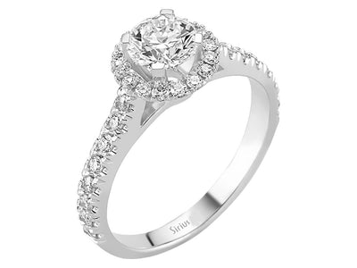 1.08 total carat diamond solitaire ring