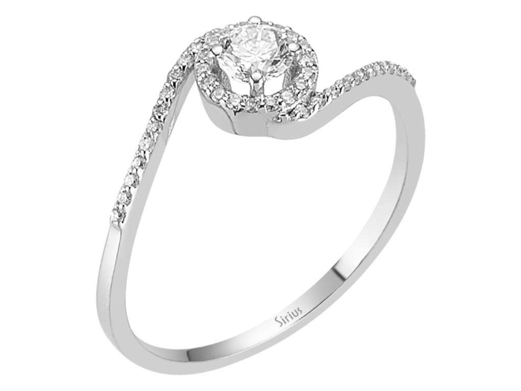 0,37 Gesamtkarat Diamant Solitär Ring - handgefertigter Diamantschmuck aus Feingold | Sirius Diamant