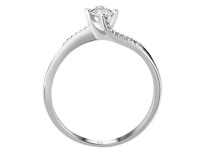 0.24 total carat diamond solitaire ring