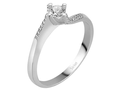 0.24 total carat diamond solitaire ring