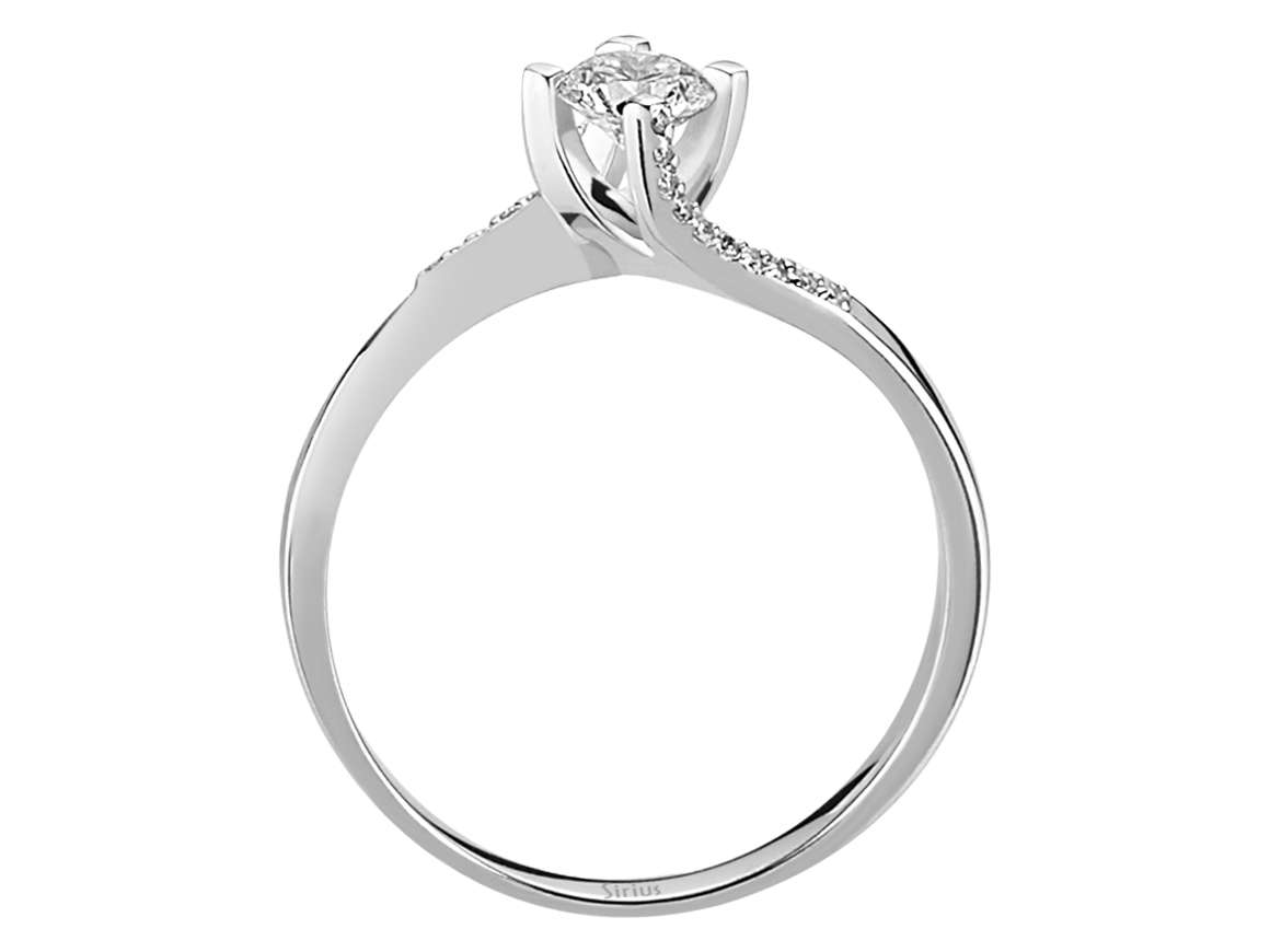 0,34 Gesamtkarat Diamant Solitär Ring - handgefertigter Diamantschmuck aus Feingold | Sirius Diamant