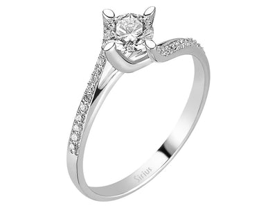 0.58 total carat diamond solitaire ring