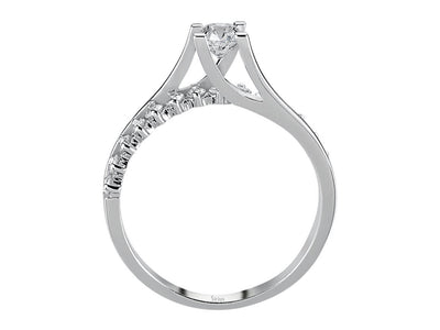 0.58 total carat diamond solitaire ring