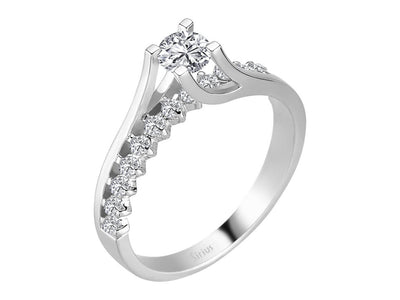 0.58 total carat diamond solitaire ring