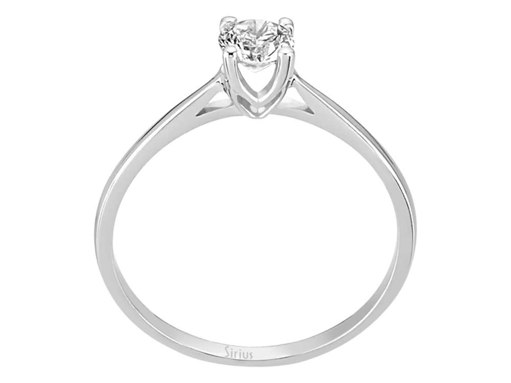 0,36 Karat Diamant Solitär Ring - handgefertigter Diamantschmuck aus Feingold | Sirius Diamant