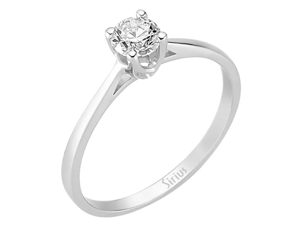 0,36 Karat Diamant Solitär Ring - handgefertigter Diamantschmuck aus Feingold | Sirius Diamant