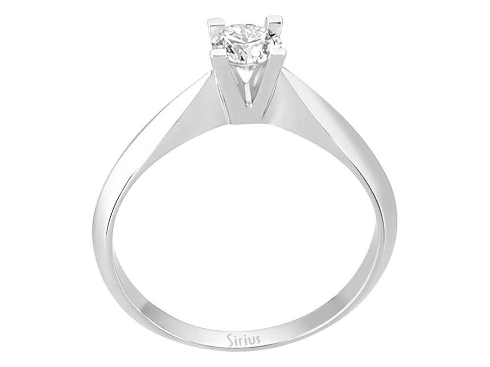 0,32 Carat Diamant Solitär Ring - handgefertigter Diamantschmuck aus Feingold | Sirius Diamant