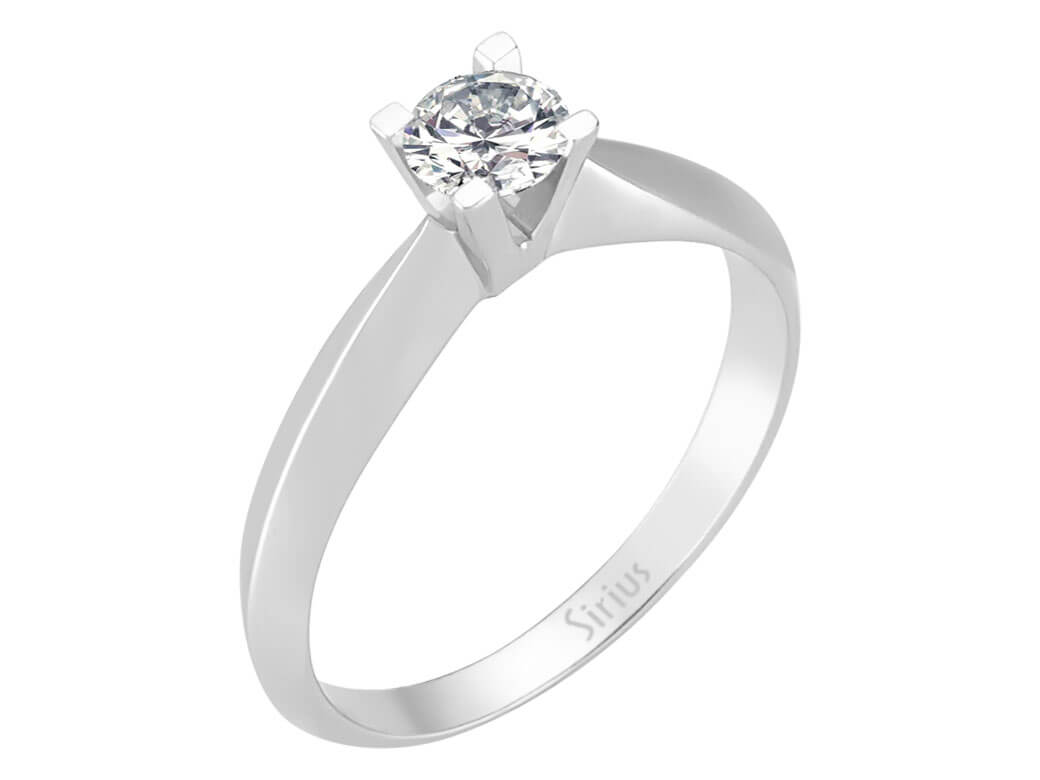 0,32 Carat Diamant Solitär Ring - handgefertigter Diamantschmuck aus Feingold | Sirius Diamant