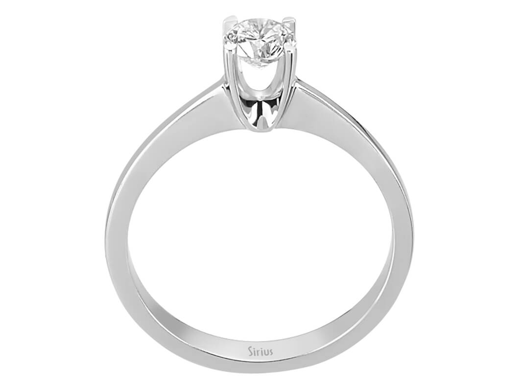 0,38 Karat Diamant Solitär Ring - handgefertigter Diamantschmuck aus Feingold | Sirius Diamant