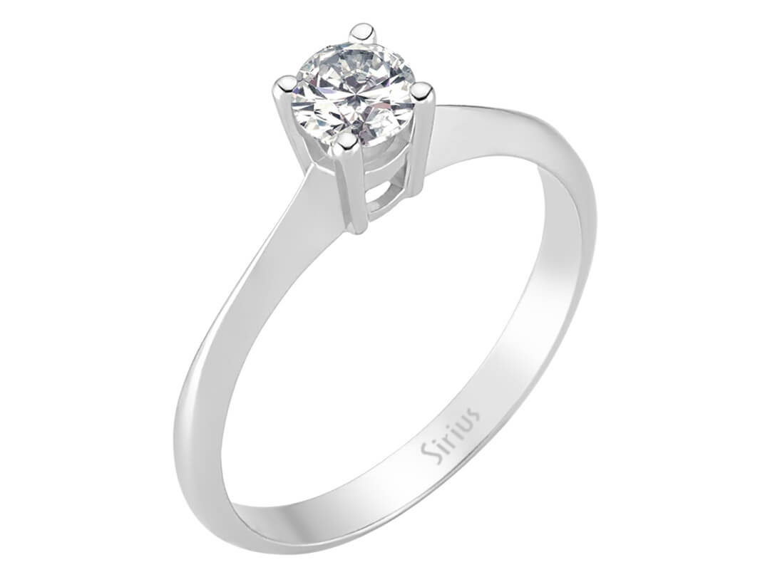 0,40 Carat Diaman Solitär Ring - handgefertigter Diamantschmuck aus Feingold | Sirius Diamant