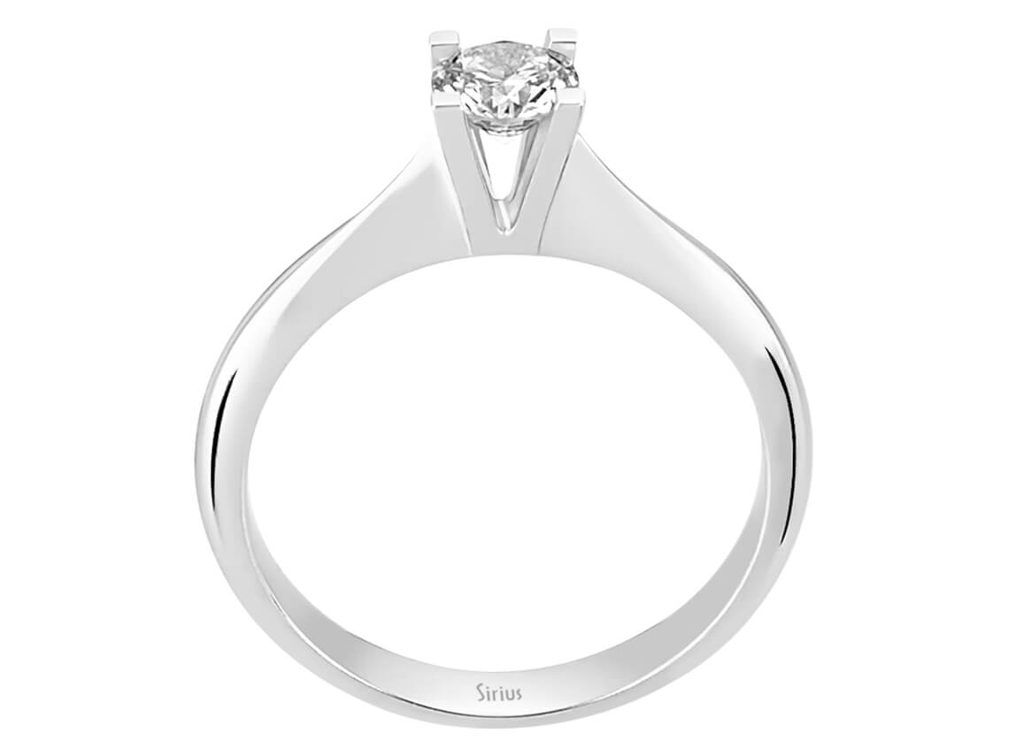 0,44 Karat Diamant Solitär Ring - handgefertigter Diamantschmuck aus Feingold | Sirius Diamant