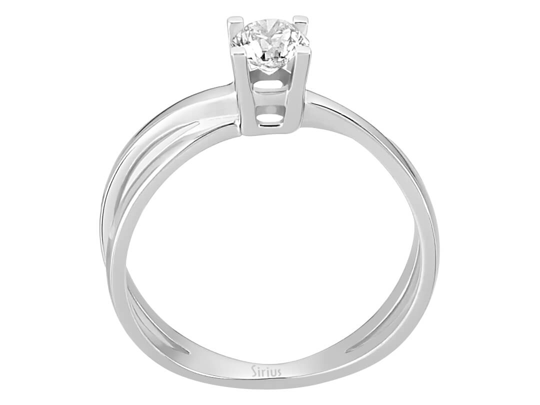 0,47 Karat Diamant Solitär Ring - handgefertigter Diamantschmuck aus Feingold | Sirius Diamant