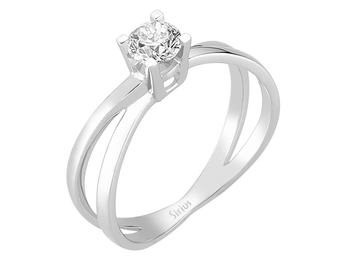 0,47 Karat Diamant Solitär Ring - handgefertigter Diamantschmuck aus Feingold | Sirius Diamant