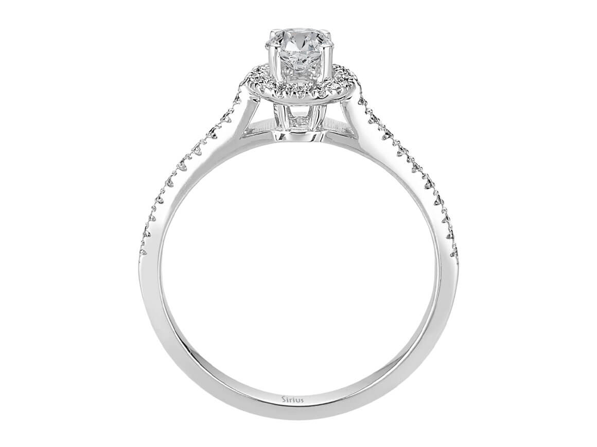 insgesamt 0,50 Karat Diamant Solitär Ring - handgefertigter Diamantschmuck aus Feingold | Sirius Diamant