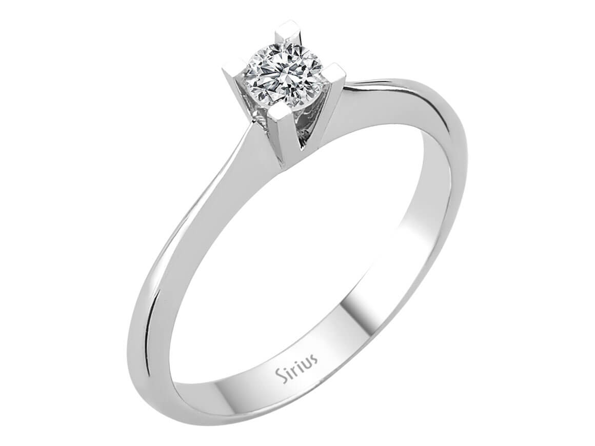 0,25 Karat Diamant Solitär Ring – handgefertigter Diamantschmuck aus Feingold | Sirius Diamant