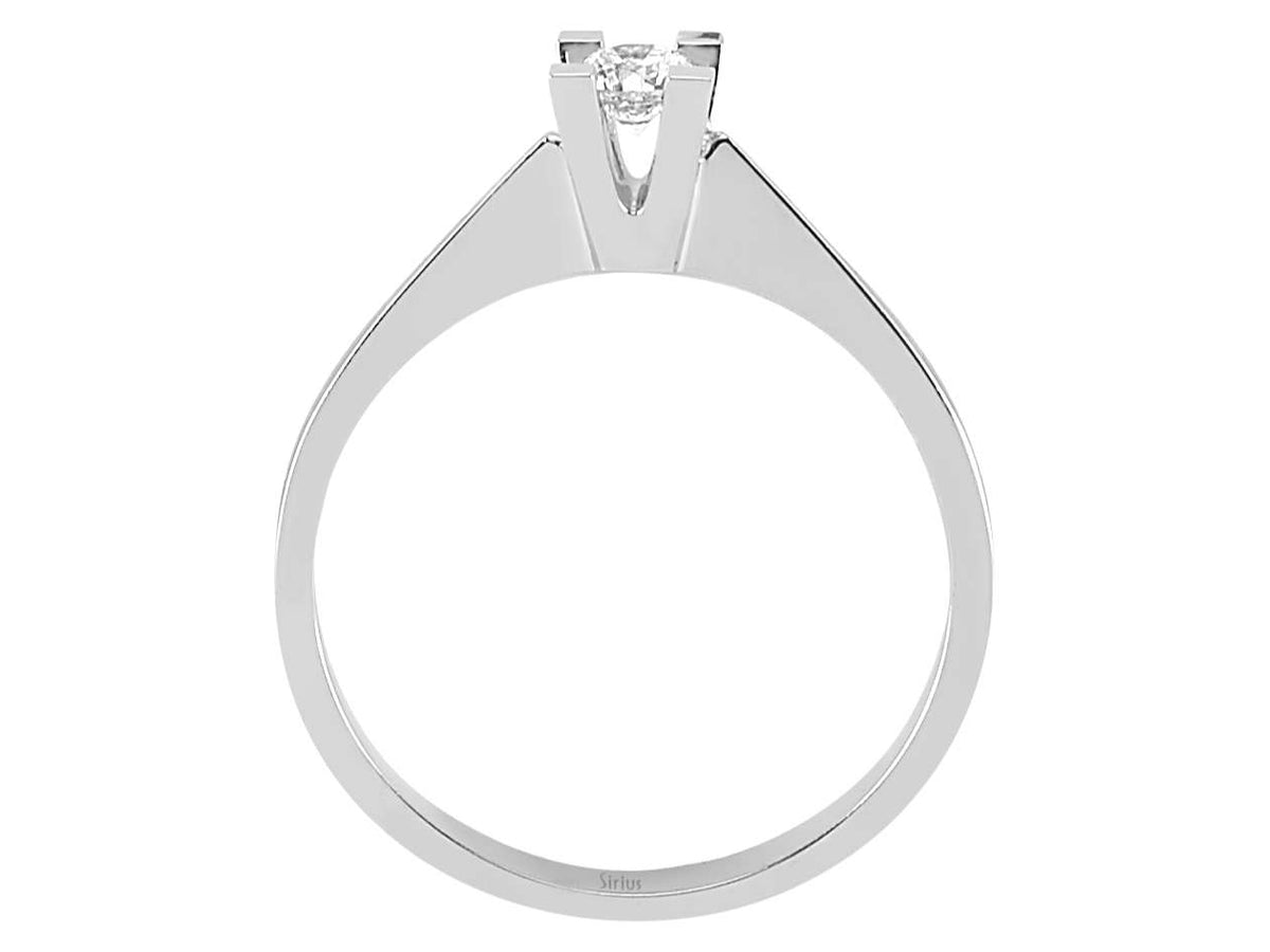 0,15 Karat Diamant Solitär Ring - handgefertigter Diamantschmuck aus Feingold | Sirius Diamant