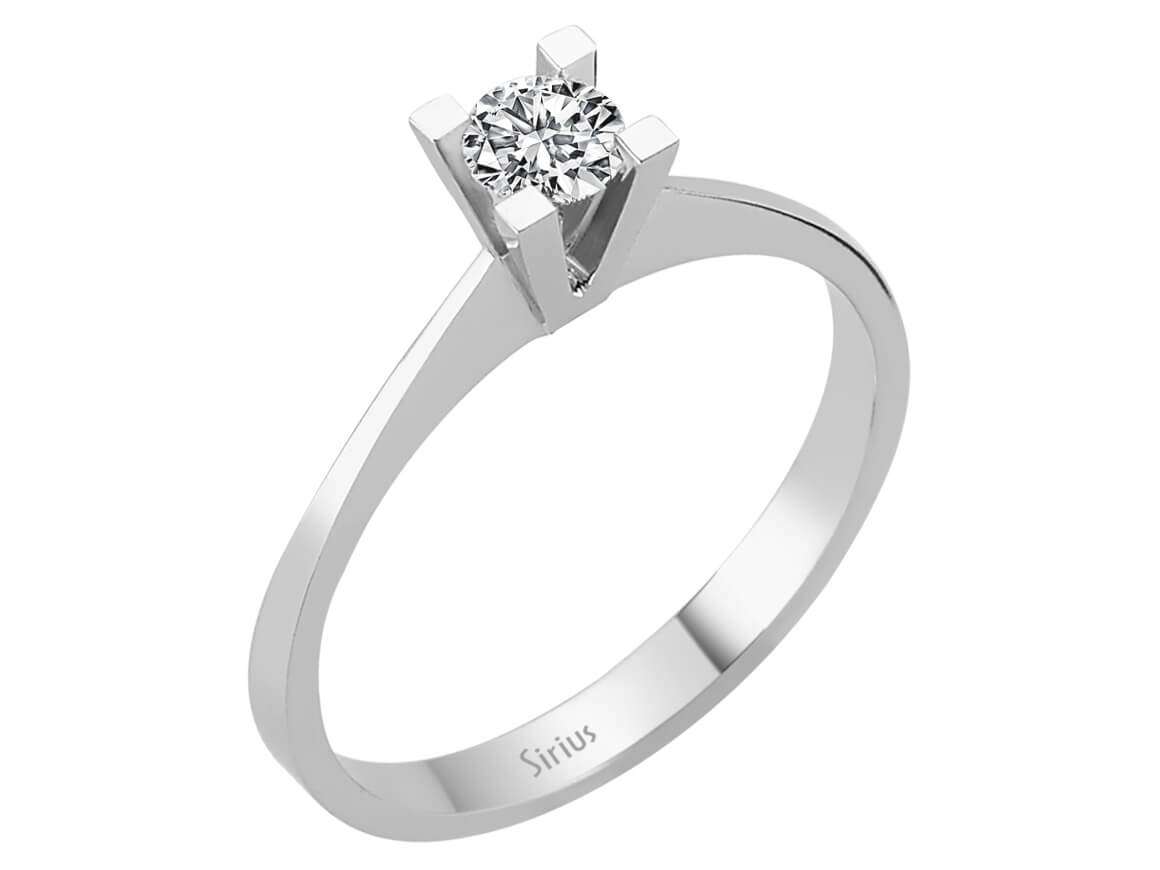 0,23 Carat Diamant Solitär Ring - handgefertigter Diamantschmuck aus Feingold | Sirius Diamant