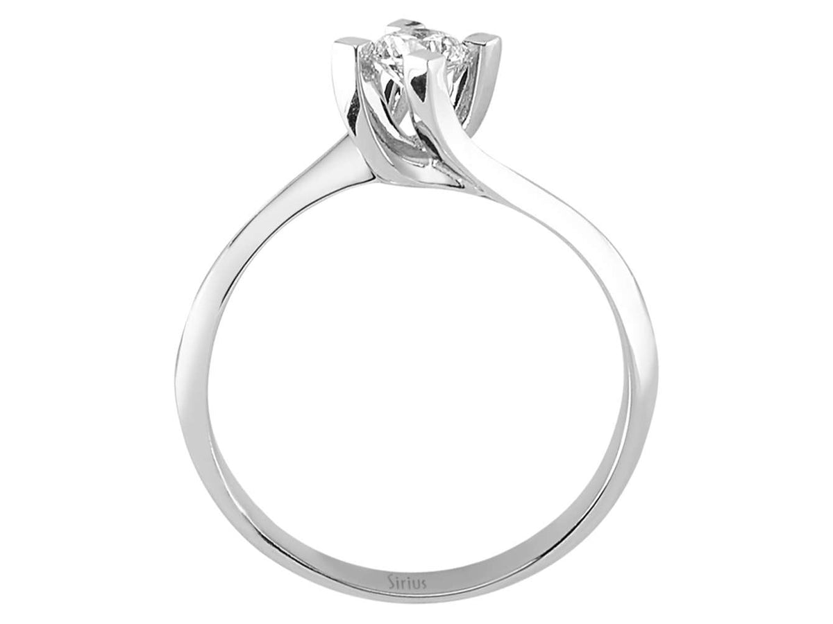 0,30 Carat Diamant Solitär Ring - handgefertigter Diamantschmuck aus Feingold | Sirius Diamant