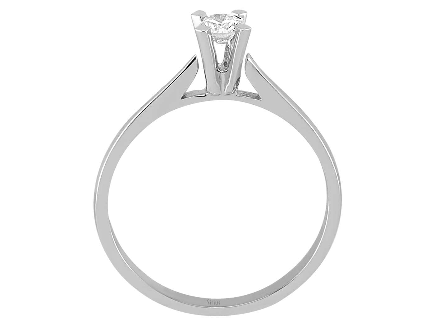 Bague solitaire en diamant de 0,19 carat