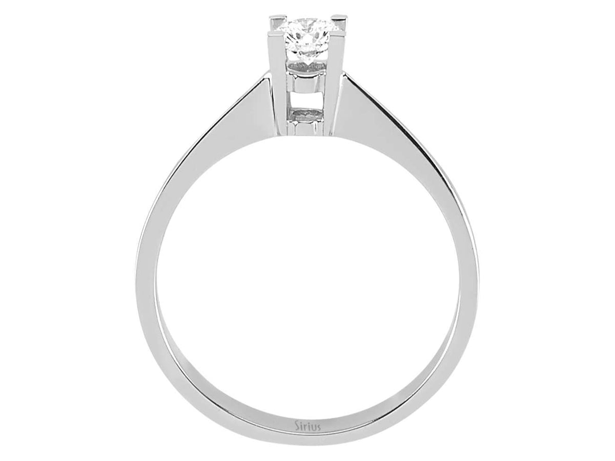 0,23 Carat Diamant Solitär Ring - handgefertigter Diamantschmuck aus Feingold | Sirius Diamant