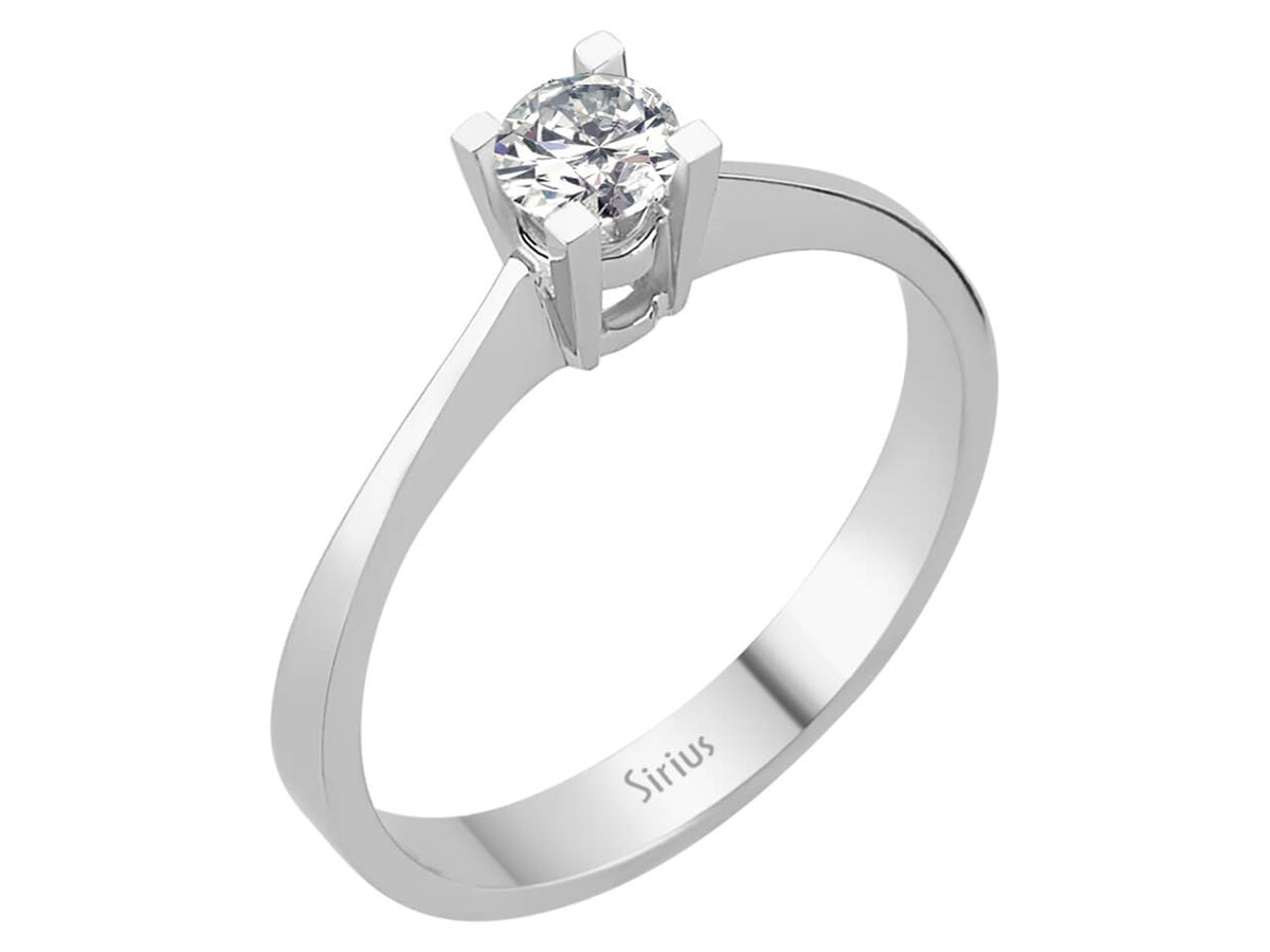 0,23 Carat Diamant Solitär Ring - handgefertigter Diamantschmuck aus Feingold | Sirius Diamant