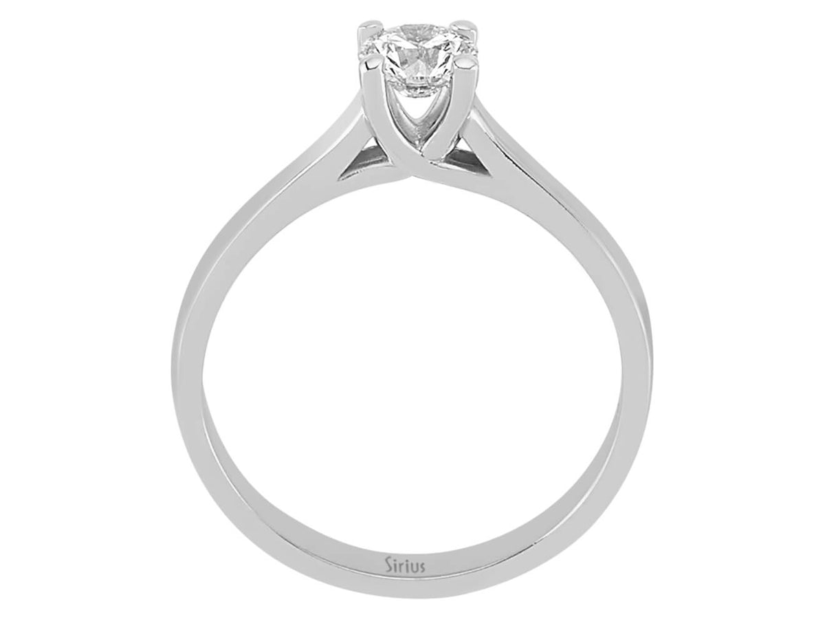 0,43 Karat Diamant Solitär Ring - handgefertigter Diamantschmuck aus Feingold | Sirius Diamant