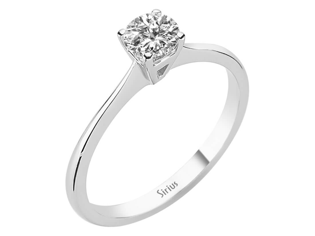 0,50 Carat Diamant Solitär Ring - handgefertigter Diamantschmuck aus Feingold | Sirius Diamant