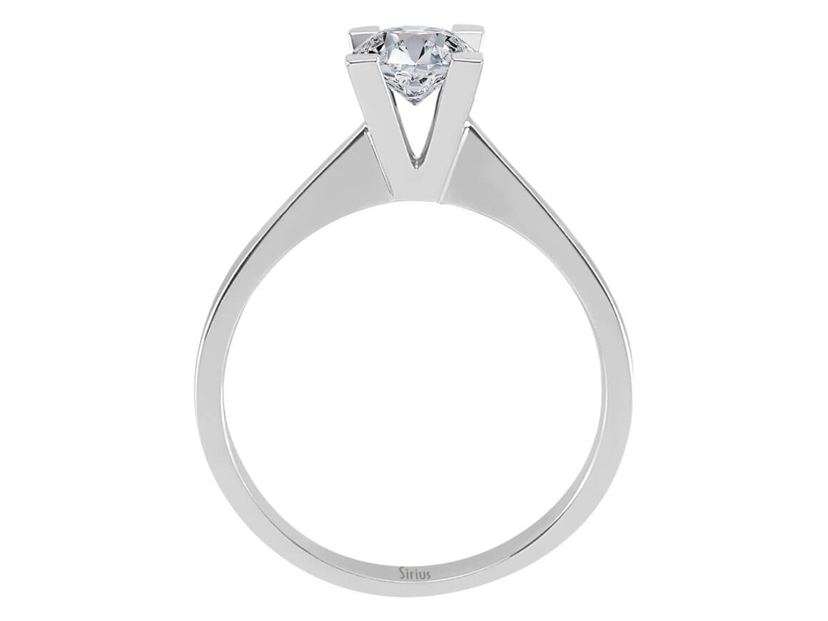 0,70 Karat Diamant Solitär Ring - handgefertigter Diamantschmuck aus Feingold | Sirius Diamant