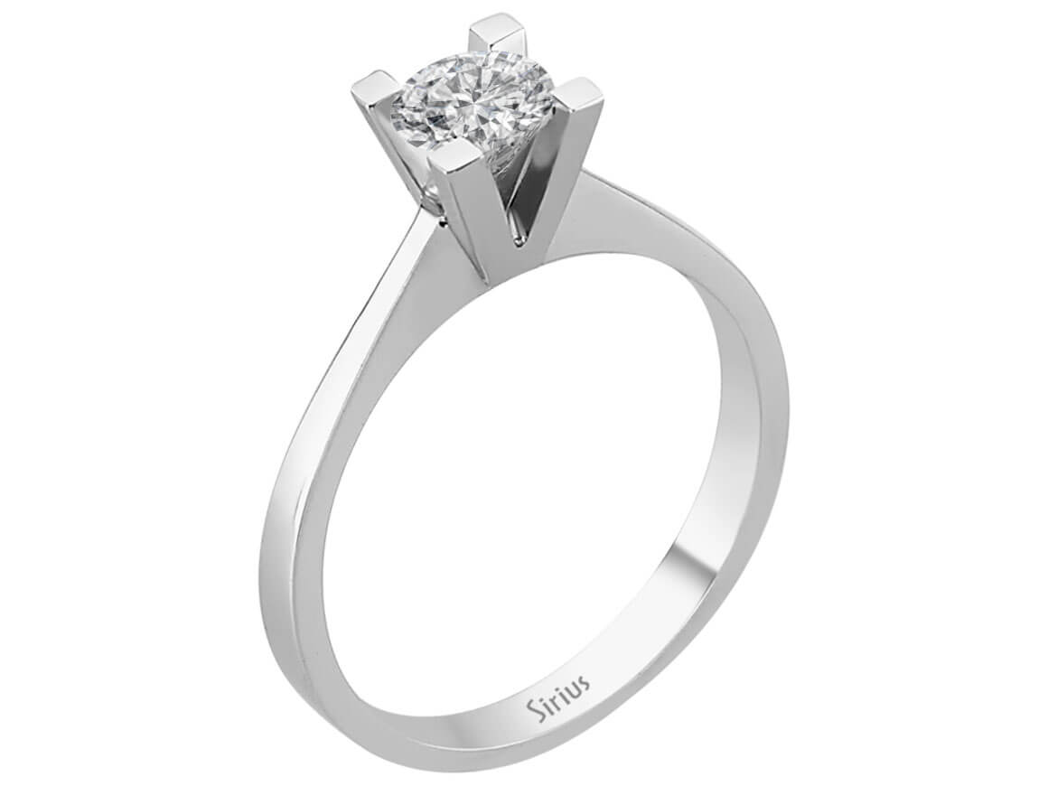 0,70 Karat Diamant Solitär Ring - handgefertigter Diamantschmuck aus Feingold | Sirius Diamant